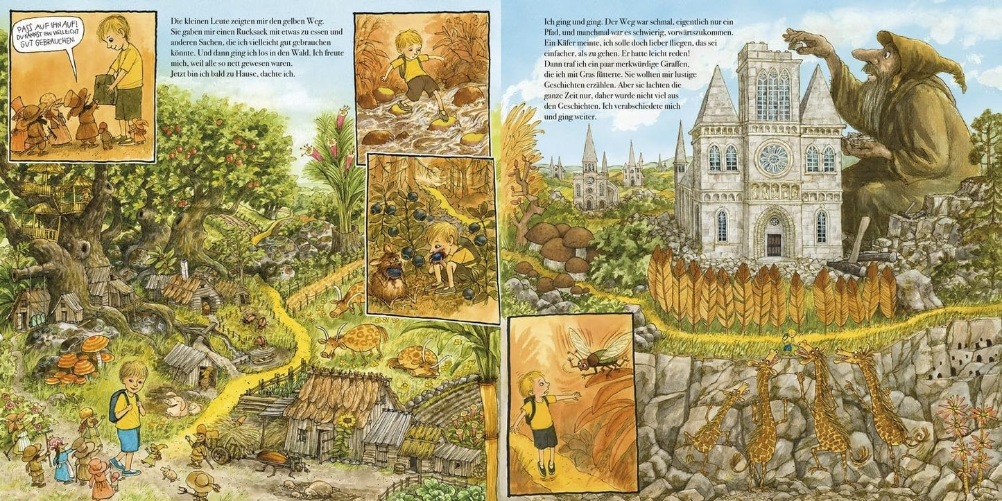 Der Weg nach Hause: Wimmeliges Bilderbuch