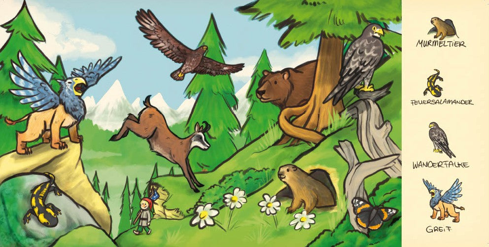Unser wunderbarer Wald - Wimmelbuch: Fabelwesen&Waldtiere