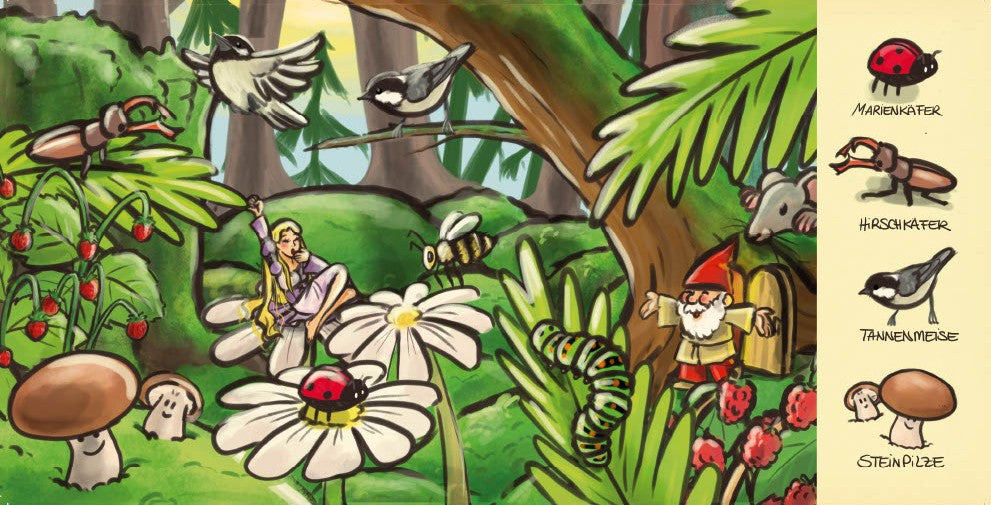 Unser wunderbarer Wald - Wimmelbuch: Fabelwesen&Waldtiere