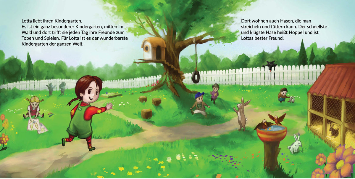 Wolfsalarm im Kindergarten - Modernes Märchen über Wolf im Schafspelz