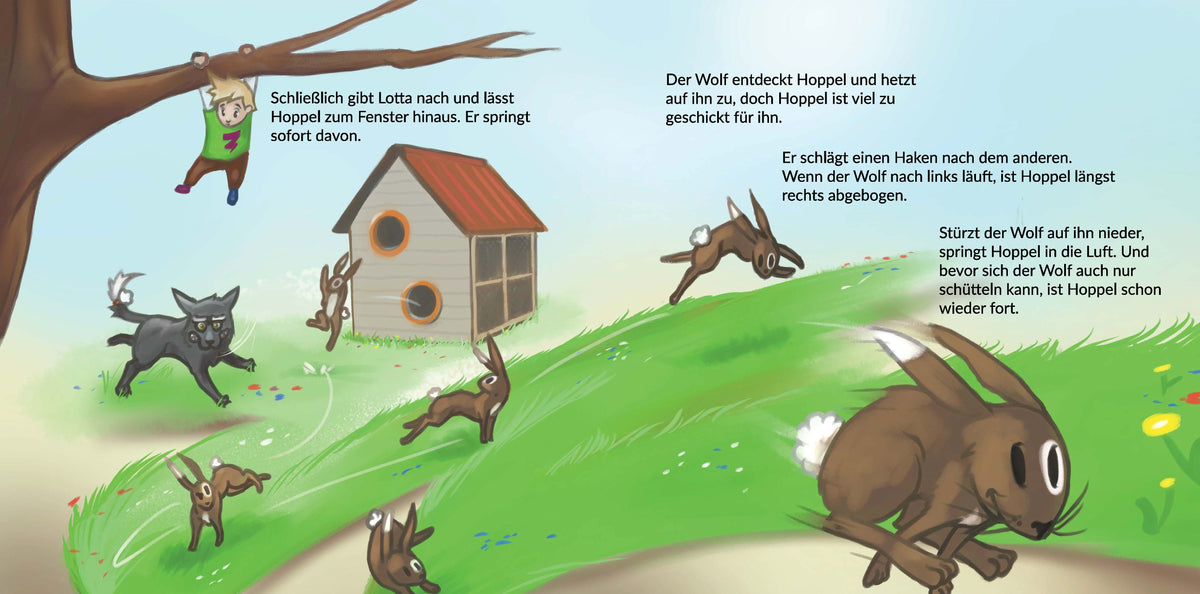 Wolfsalarm im Kindergarten - Modernes Märchen über Wolf im Schafspelz