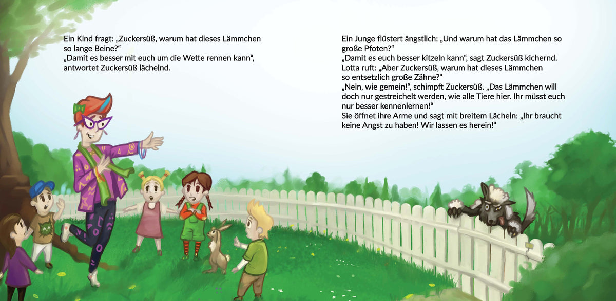 Wolfsalarm im Kindergarten - Modernes Märchen über Wolf im Schafspelz