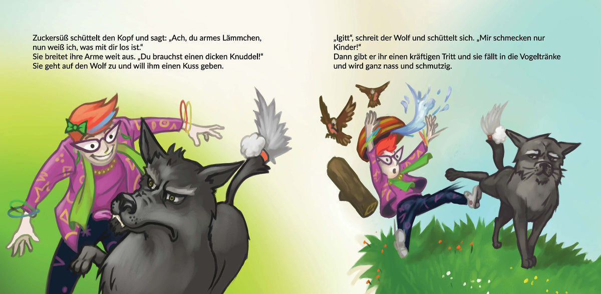 Wolfsalarm im Kindergarten - Modernes Märchen über Wolf im Schafspelz
