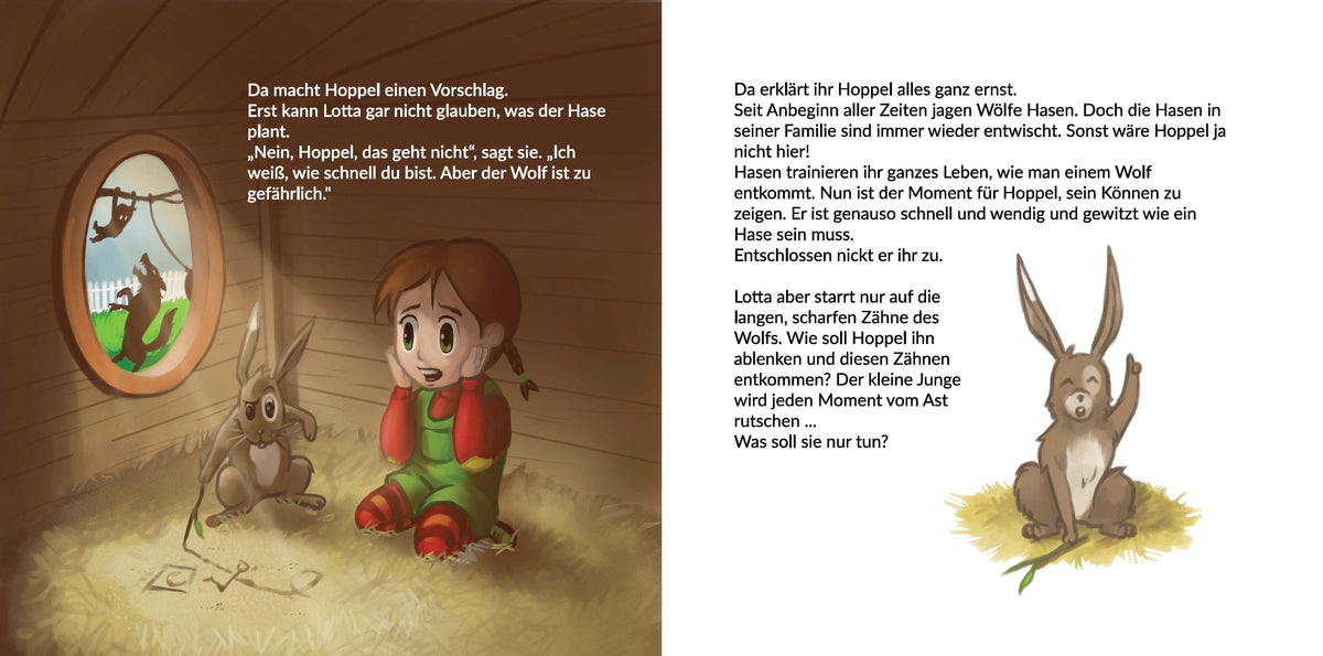 Wolfsalarm im Kindergarten - Modernes Märchen über Wolf im Schafspelz